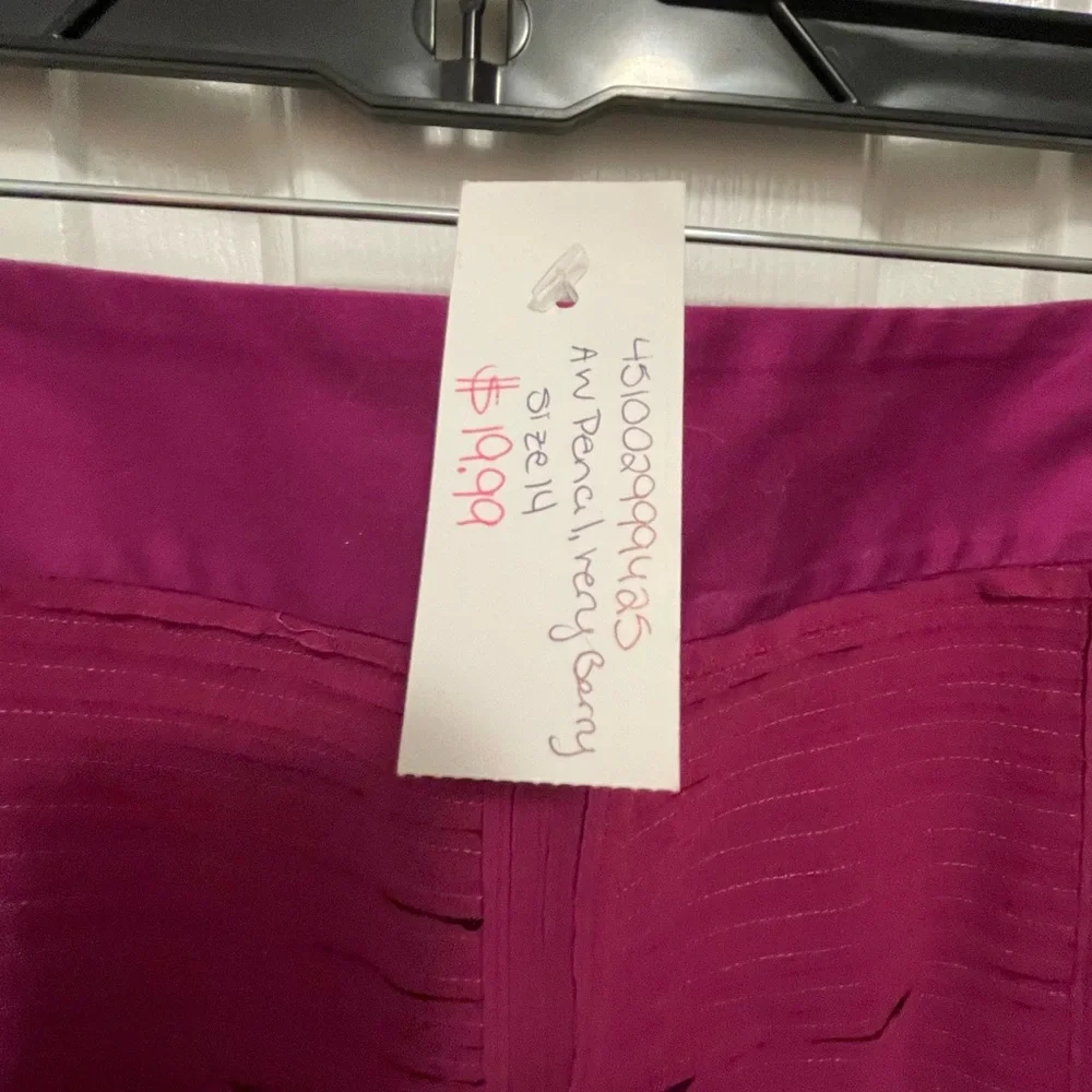 White House Black Market pink/mauve size 14 pencil skirt - Picture 5 of 10